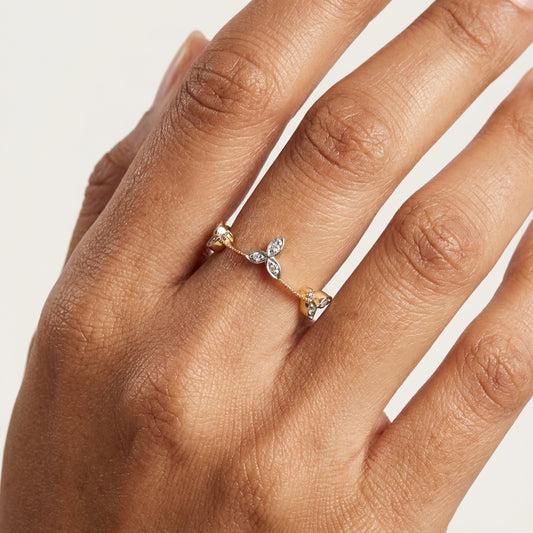 Entwined Flower Ring