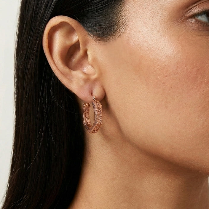 Gold Contemporary Earrings