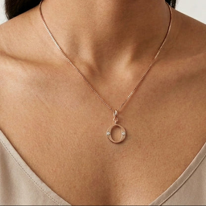 Gold Initial "O" Pendant
