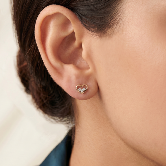 Gold Love Earrings