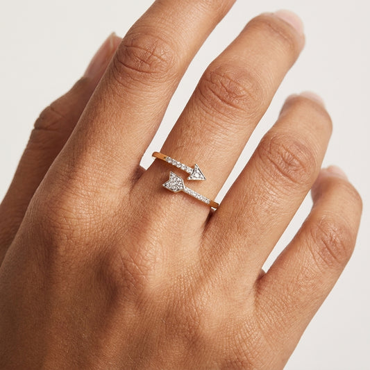 Heart Arrow Ring