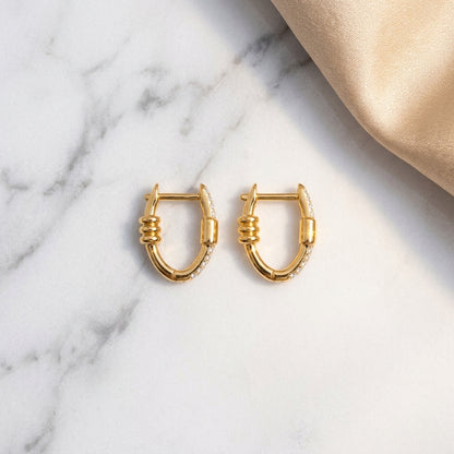 Hoop Diamond Earring