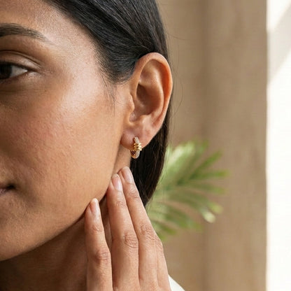 Hoop Diamond Earring
