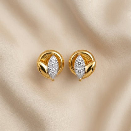 Leafy Diamond Earring
