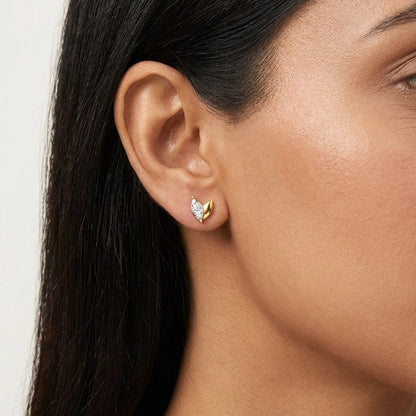 Leafy Diamond Earring