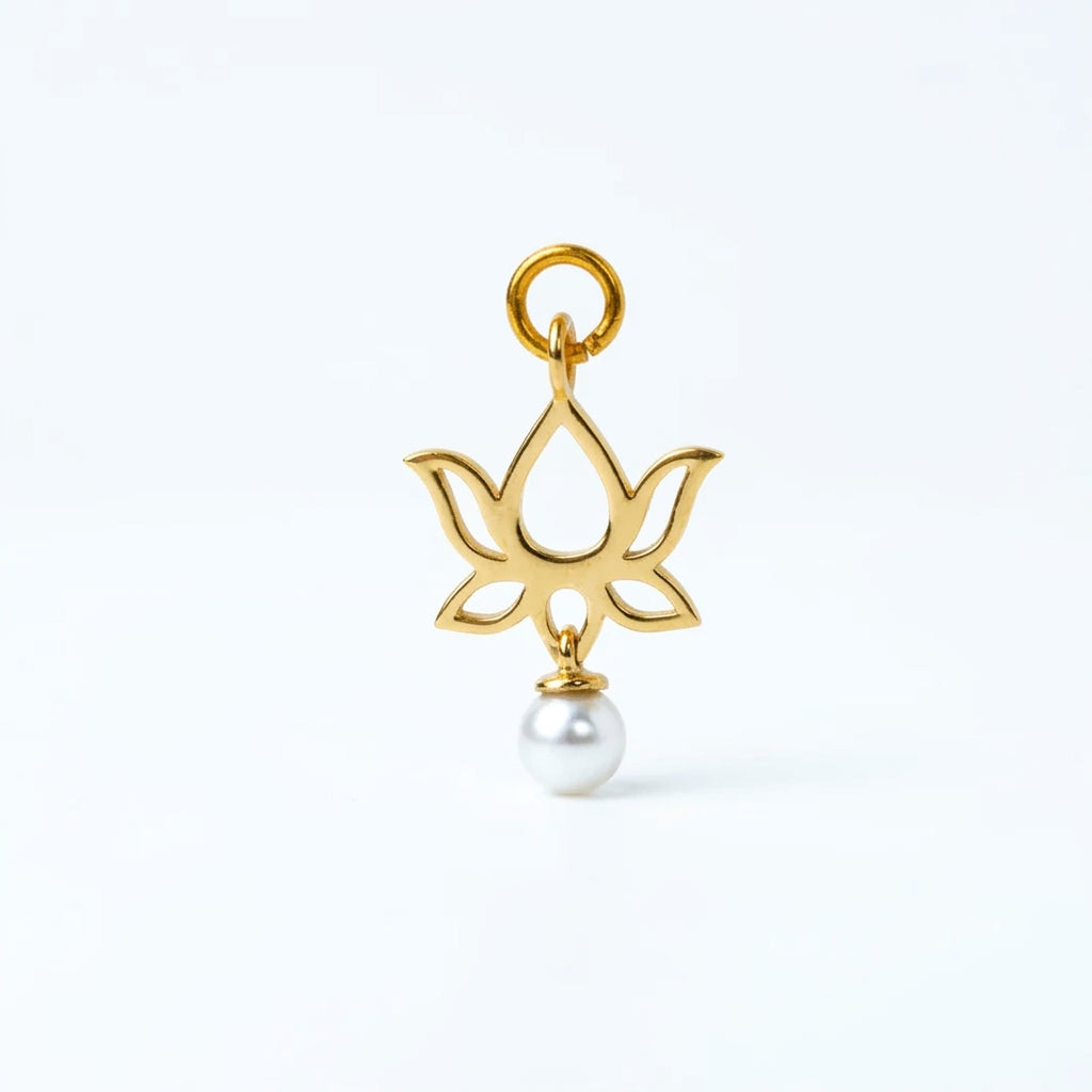 Lotus Gold Charm