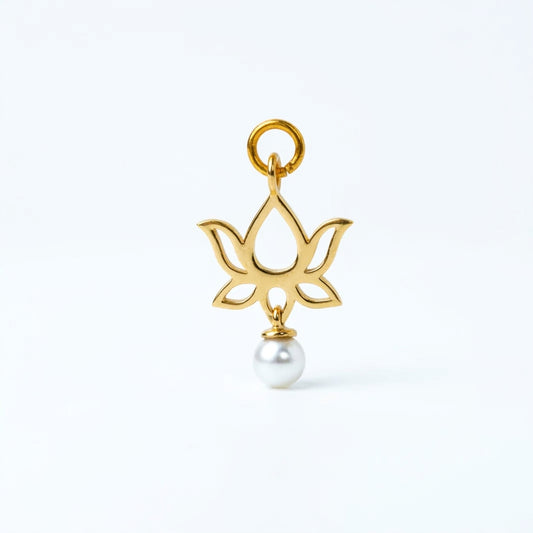 Lotus Gold Charm
