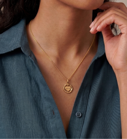 Love Gold Pendant
