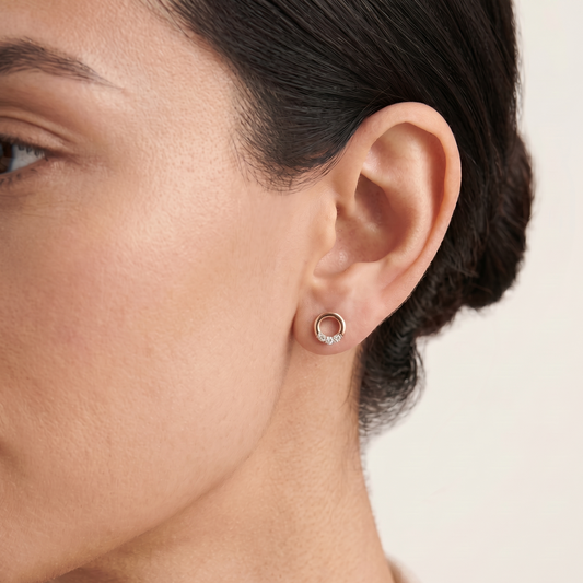 Minimalist Diamond Earrings