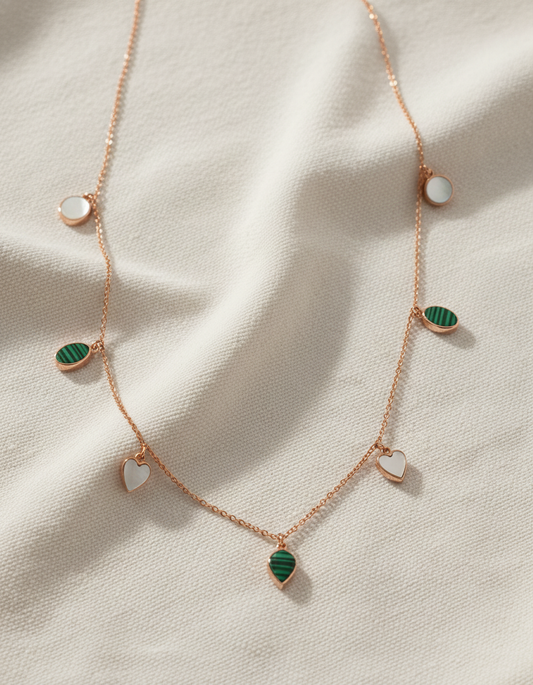 Multi-Charm Gold Necklace
