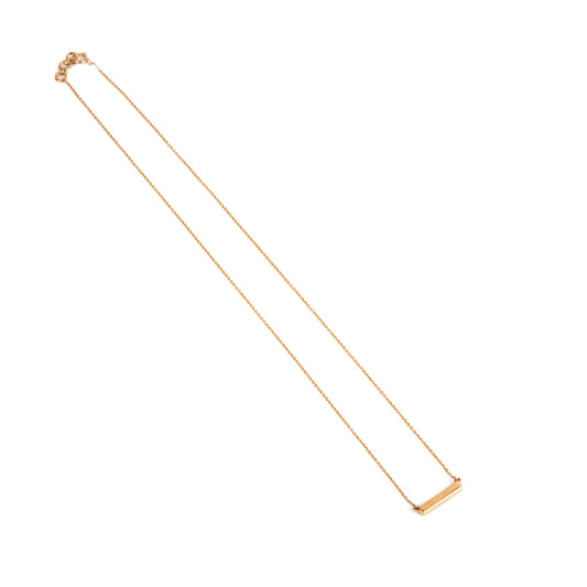 Caratly 18kt Gold Bar Necklace minimalist daily wear pendant design with chain included 2.86g gold under 50,000