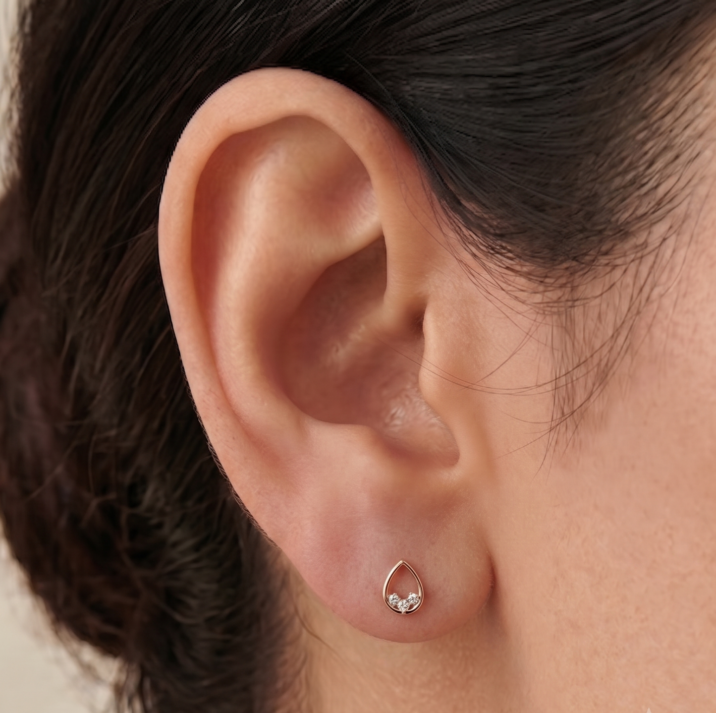 Pear Gold Earrings