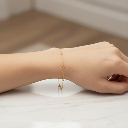 Gold Charm Bracelet
