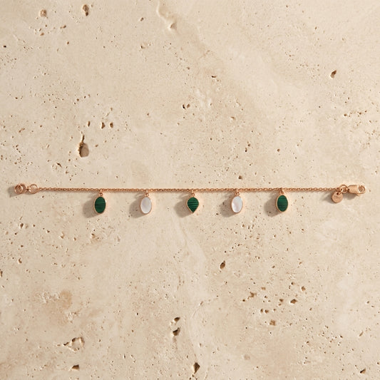 Teardrop Charm Bracelet