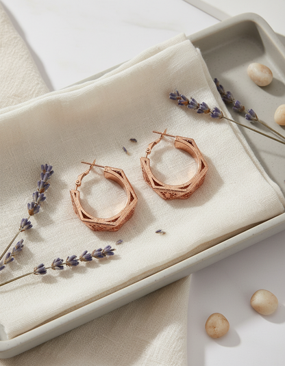 Gold Contemporary Earrings