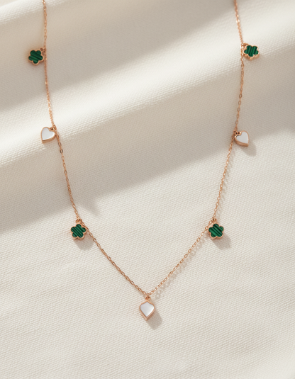 Heart & Clover Necklace