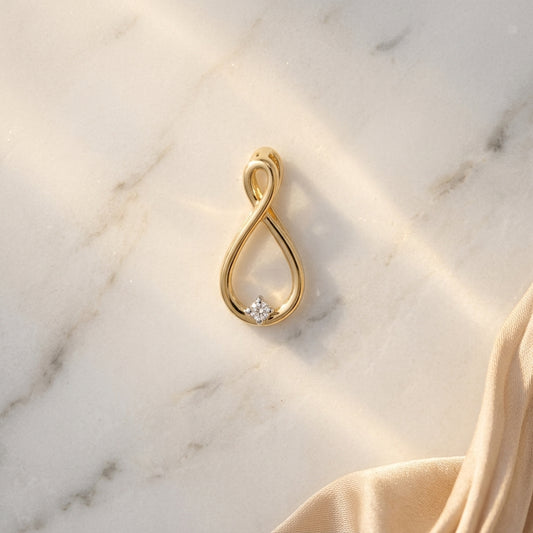 Infinity Diamond Pendant