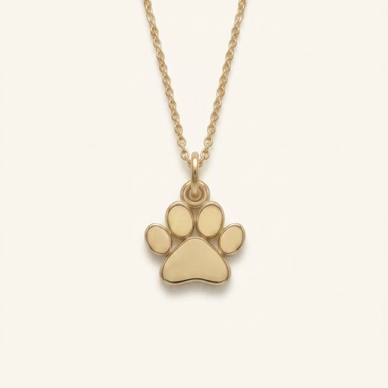 Paw Gold Pendant