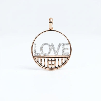 Love Round Pendant