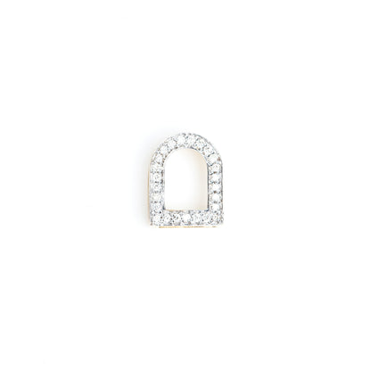 Caratly 18kt gold Door Diamond Pendant with 0.10ct diamond archway design minimalist necklace under Rs. 30,000