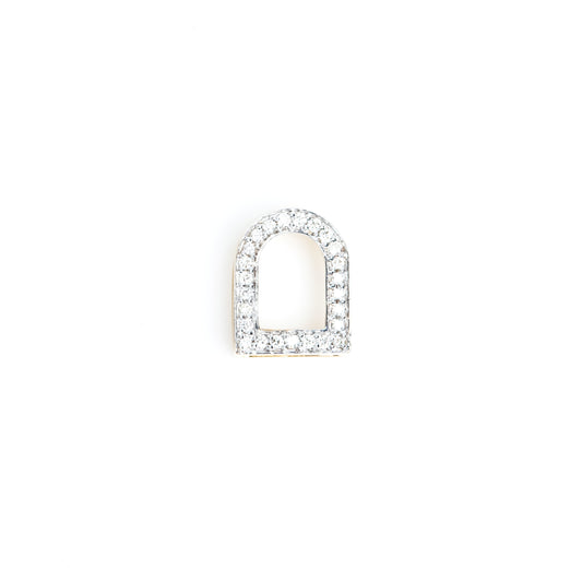 Caratly 18kt gold Door Diamond Pendant with 0.10ct diamond archway design minimalist necklace under Rs. 30,000