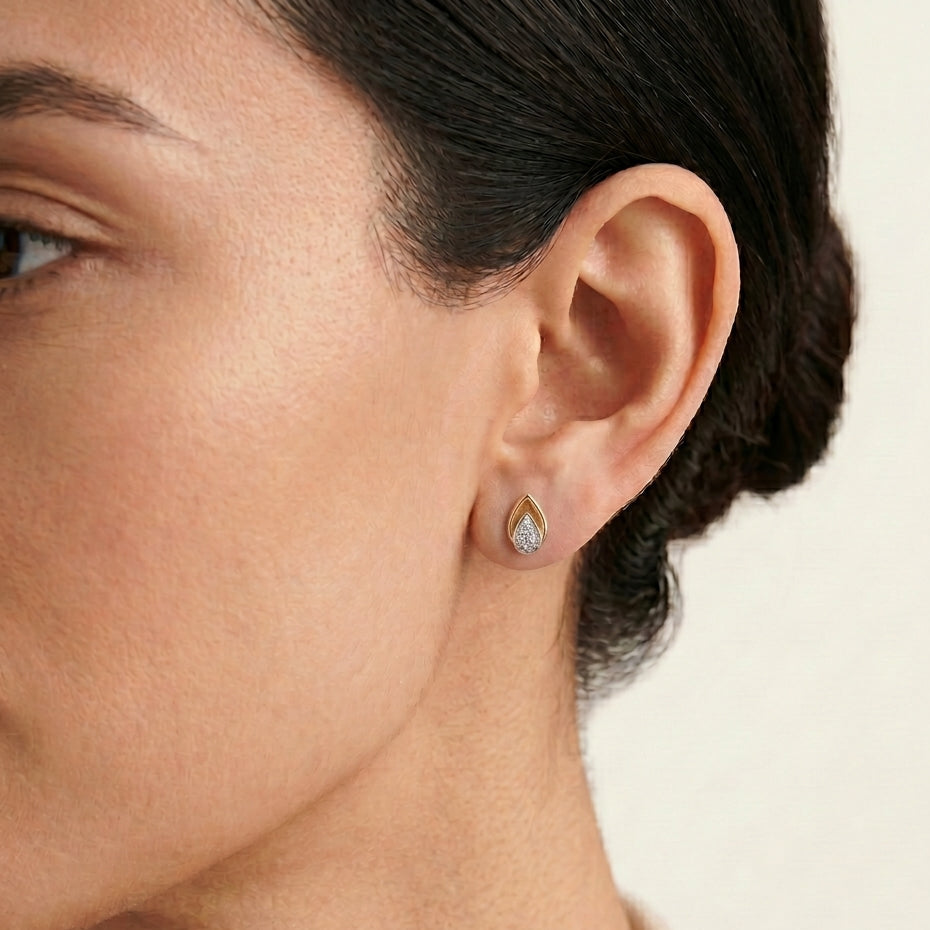 Teardrop Diamond Earrings