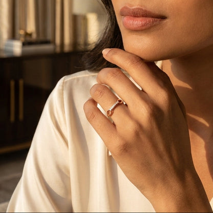 Uplifted Diamond Ring