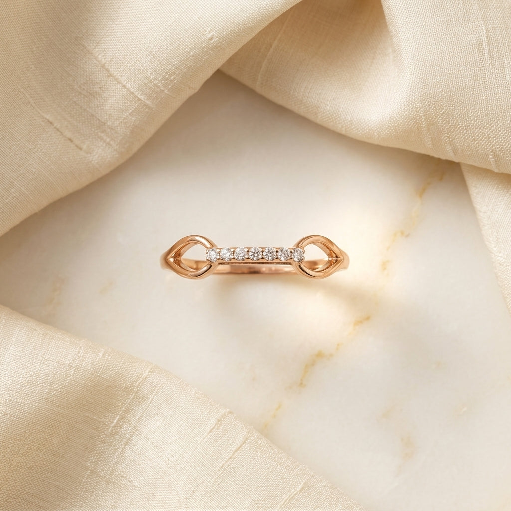 Uplifted Diamond Ring